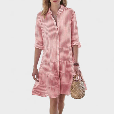 Marlowe & Co | Zerrin - Striped Day Dress
