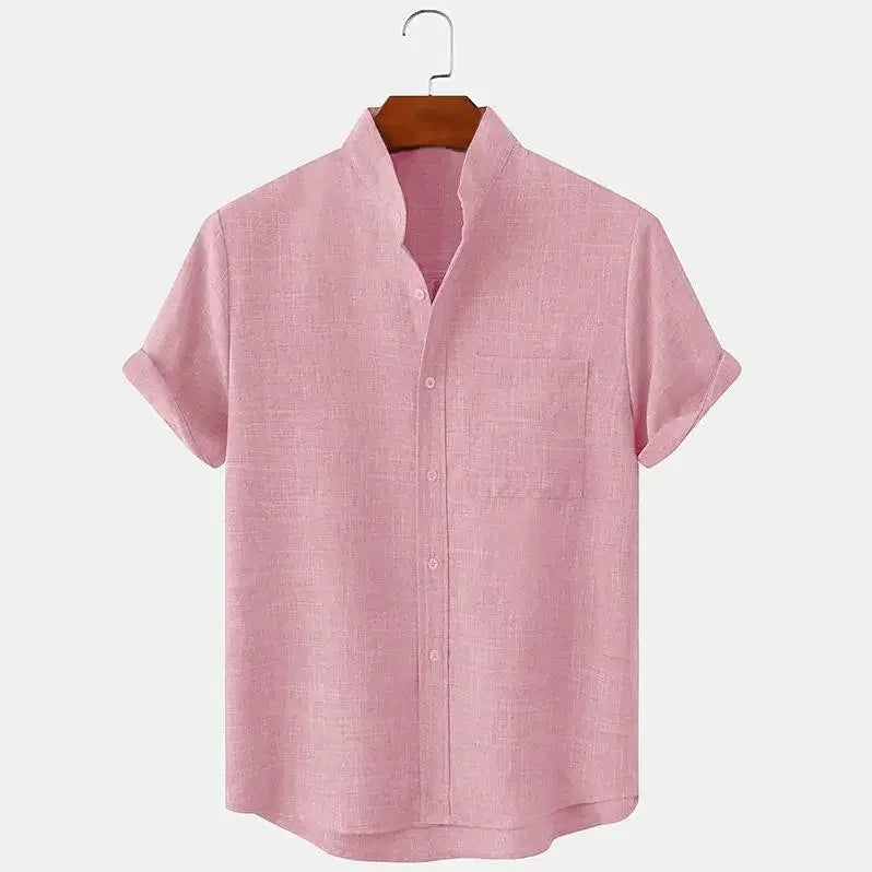 Premium Linen Short-Sleeve Shirt