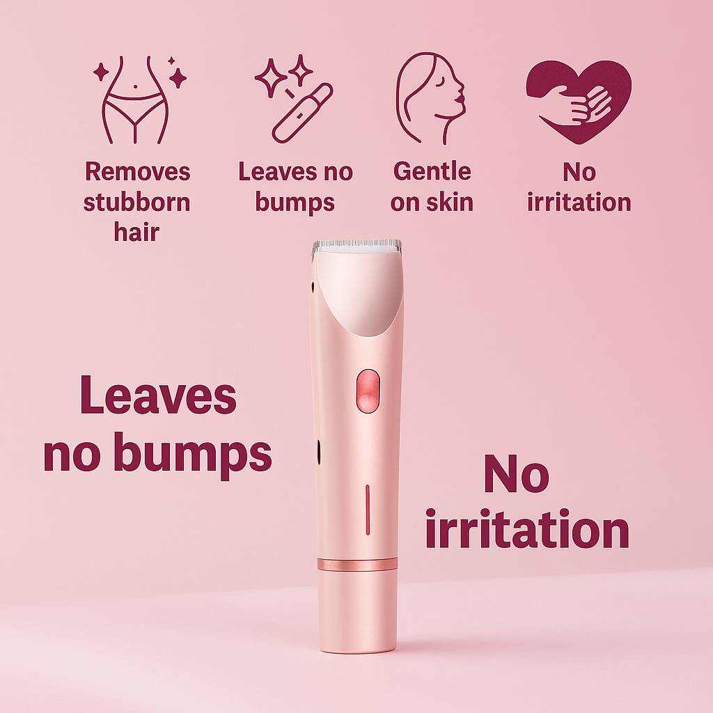 2 in 1 Painless Bikini Hair Trimmer