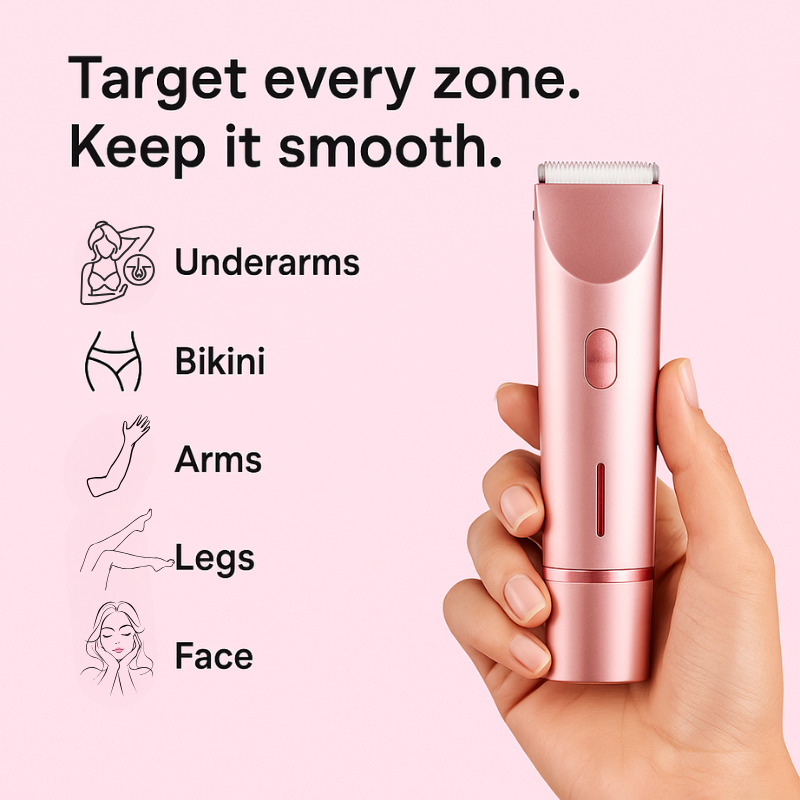 2 in 1 Painless Bikini Hair Trimmer